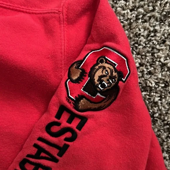Cornell Embroidered Red Champion Hoodie Sweatshirt - Medium - Picture 3 of 5